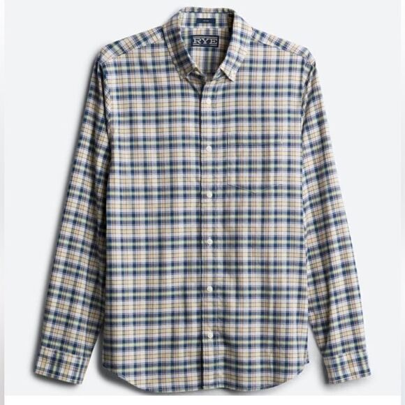 Hawker Rye‎ Helsinki Stretch Poplin Blue Shirt Stitch Fix Size M Stitch Fix NWT - Picture 1 of 4